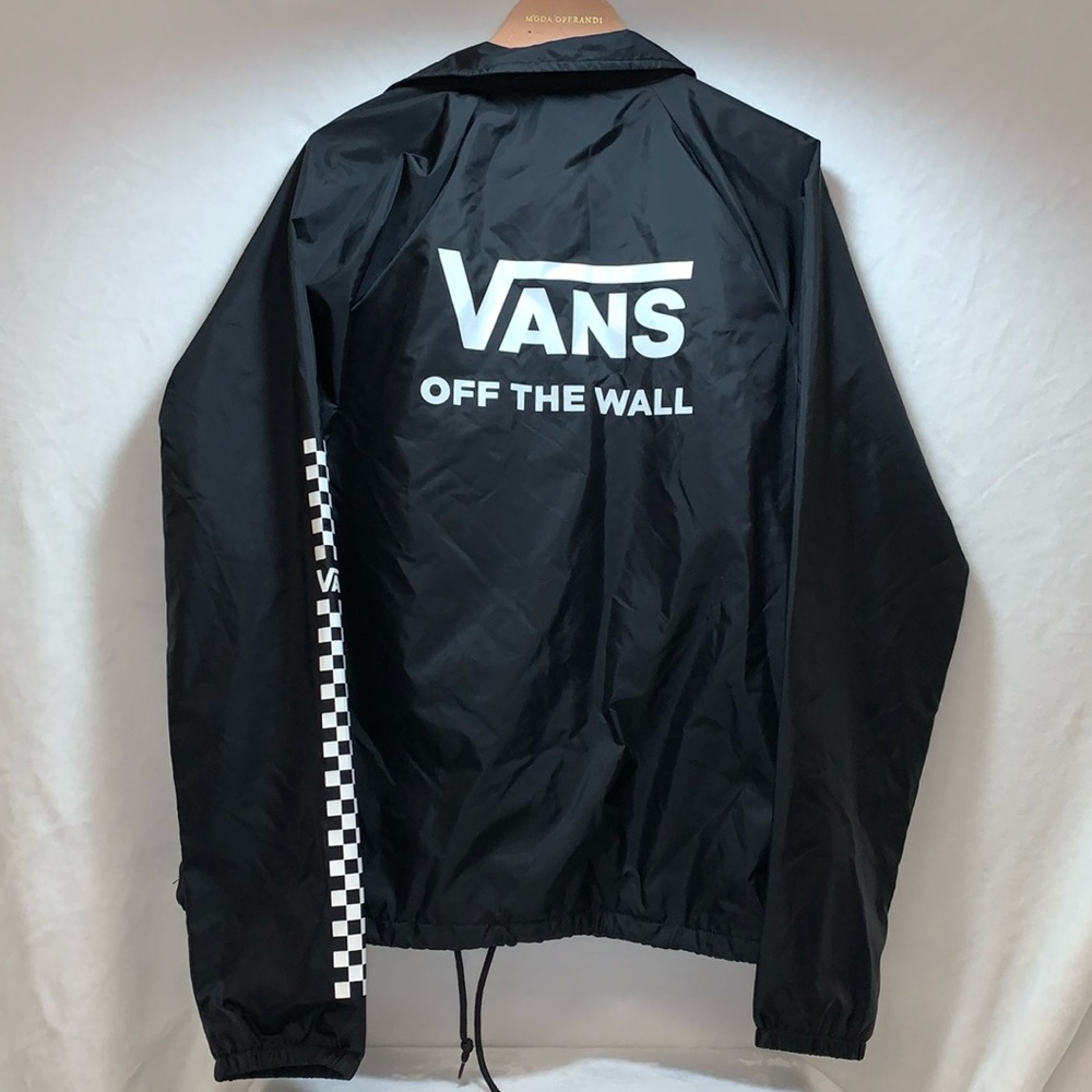 Vans Classic Bomber Jacket Snap Button Up Logo Soft Lining Women size XL NEW!!!